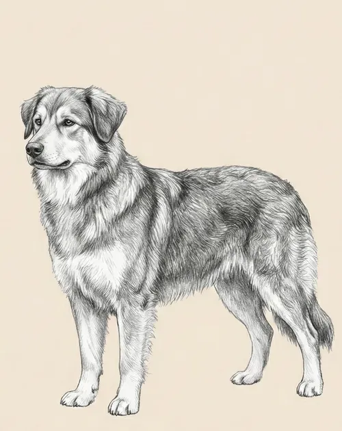 Pastor de los Pirineos de Cara Rasa